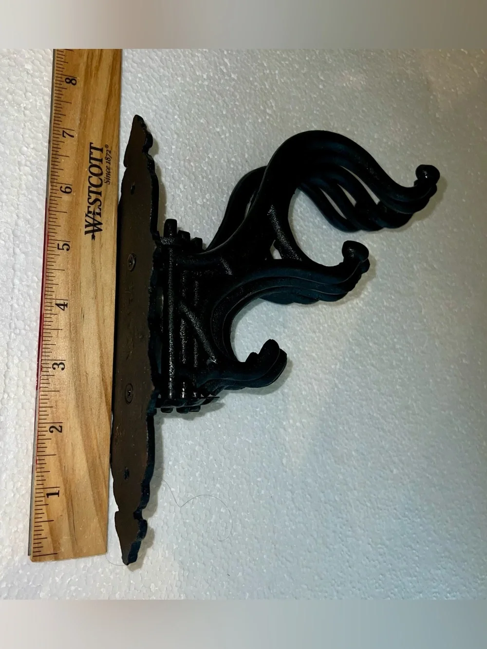 Vintage Victorian Style Folding Coat Rack 5 Prong Pivot Hooks